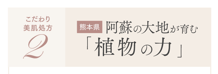 阿蘇の大地が育む「植物の力